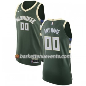 Maillot Basket Milwaukee Bucks Personnalisé Nike 2017-18 Vert Swingman - Homme